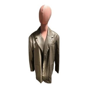 NWT Design Lab vegan leather blazer -2x